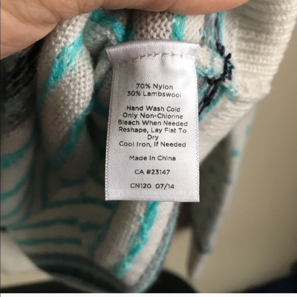 Talbots Fair Isle Crewneck Lambswool Blend Sweater - Picture 3 of 4